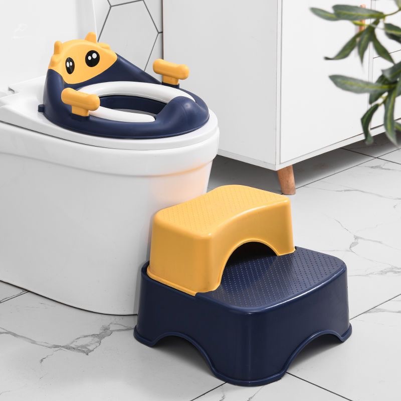Children's Toilet Seat Toilet Set Baby Learns to Use the Toilet Independently Toilet Seat Comfortable Cushion Children's Toilet