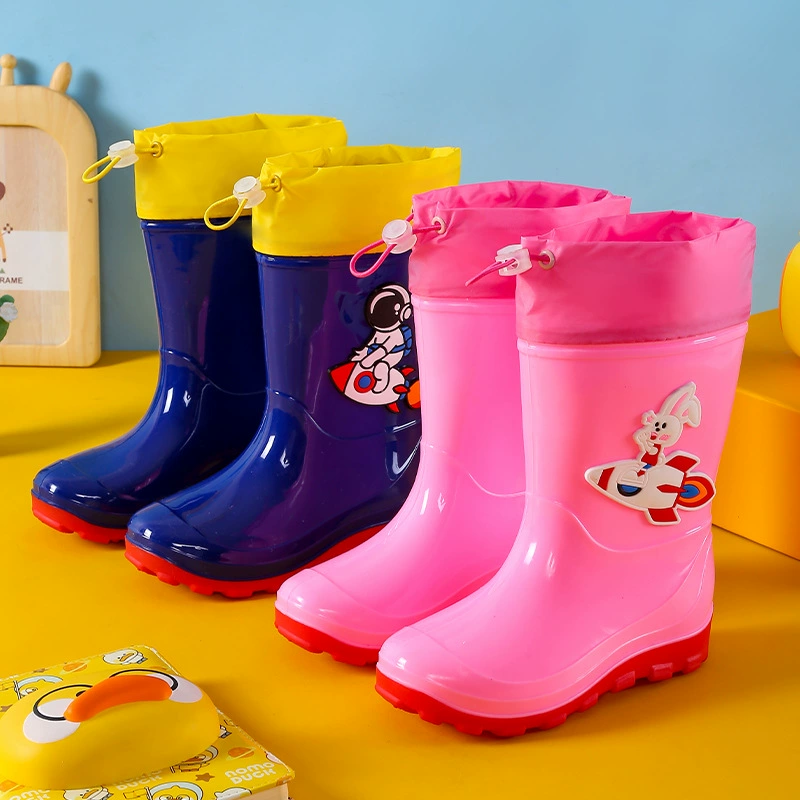 Детская обувь от дождя мультфильм мужчины и женщины водонепроницаемые детские сапоги от дождя детский сад студенты нескользящая обувь милые детские резиновые туфли оптом