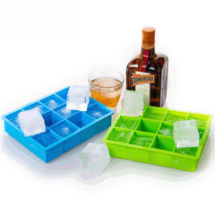 12格硅膠方形冰格 亞馬遜正方形製冰盒 四六八格硅膠冰格