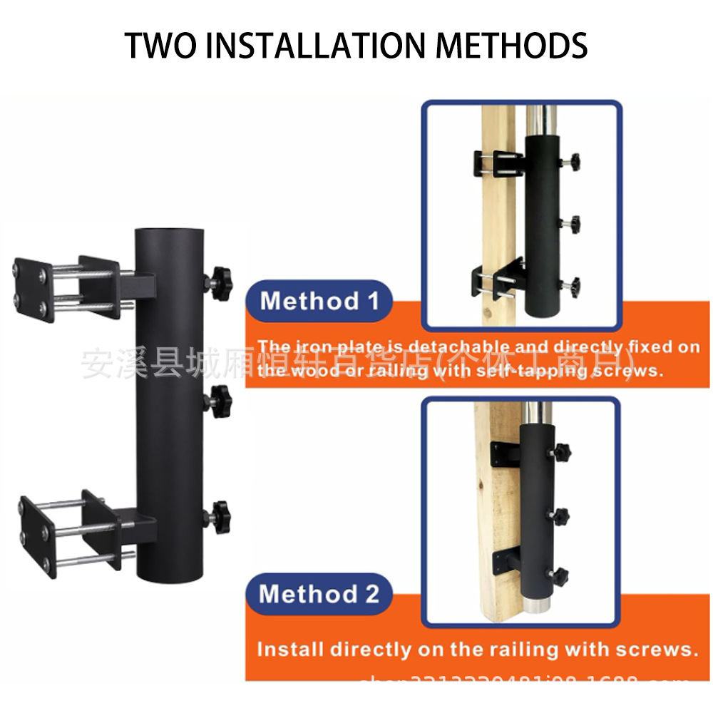 Hot Sale Heavy Duty Outdoor Paraguas Bracket Metal Base Instalación para patio cubierta balcón flores multipropósito