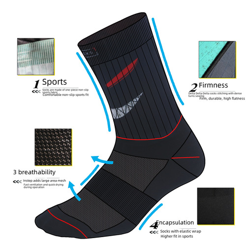 SPORCKS cycling socks, men's and women's, mid-calf, competitive compression breathable summer comfortable sports socks