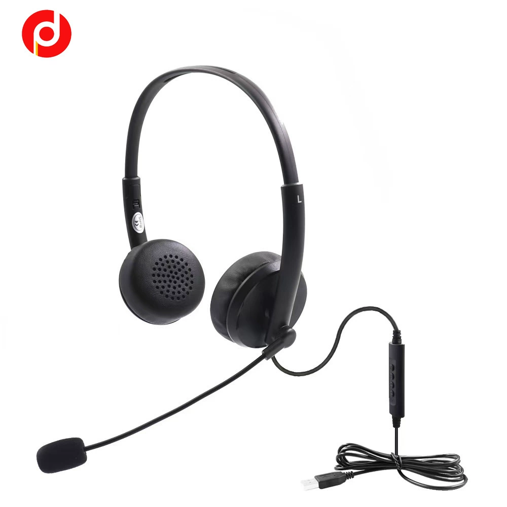 USB Come on Double -headset компьютерная гарнитура мониторинг обслуживание клиентов наушники с линийным управлением ушной пшеницы носить шумоподавление гарнитура