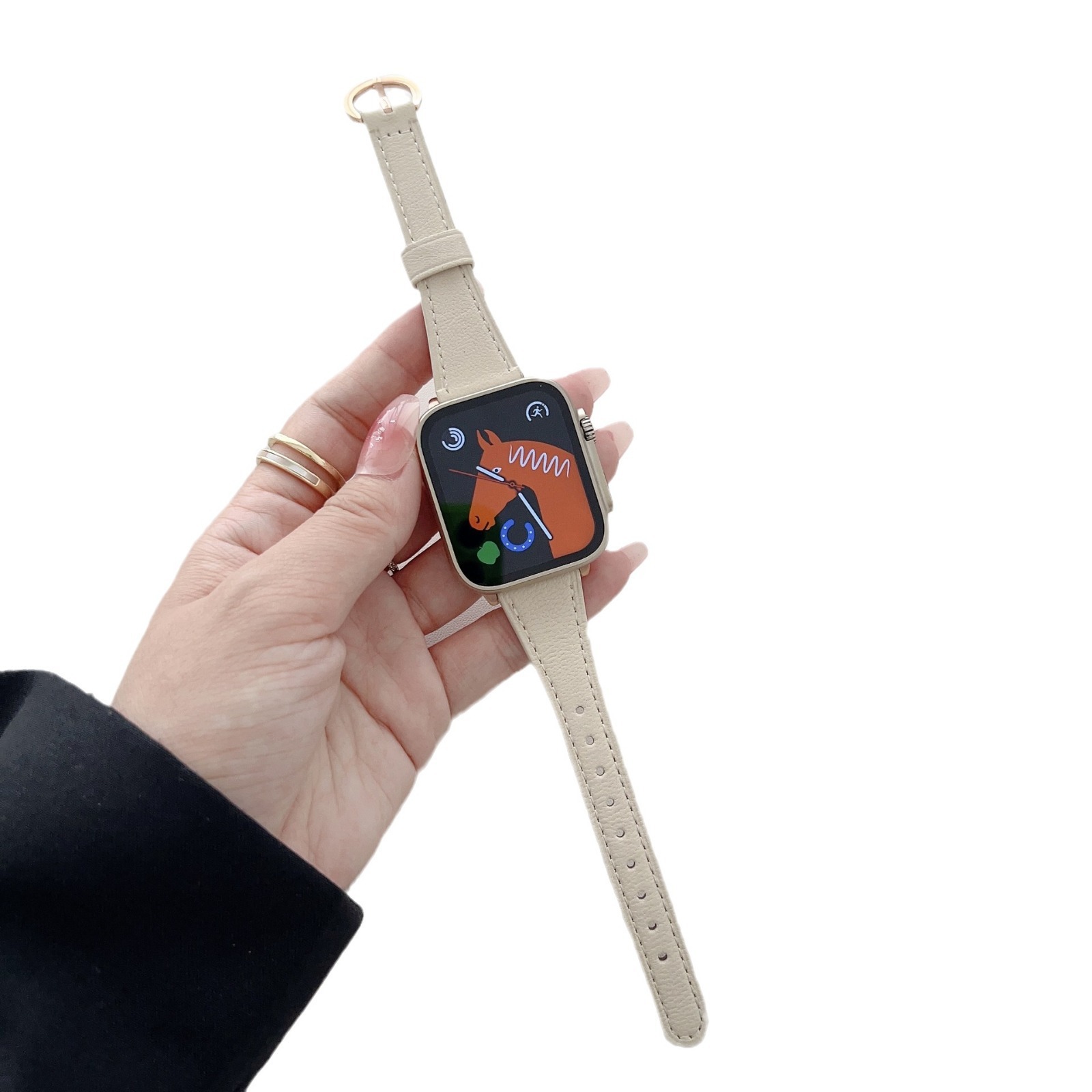 Generation Lammlederarmband mit ovaler Schnalle für die iWatch_voghion.com