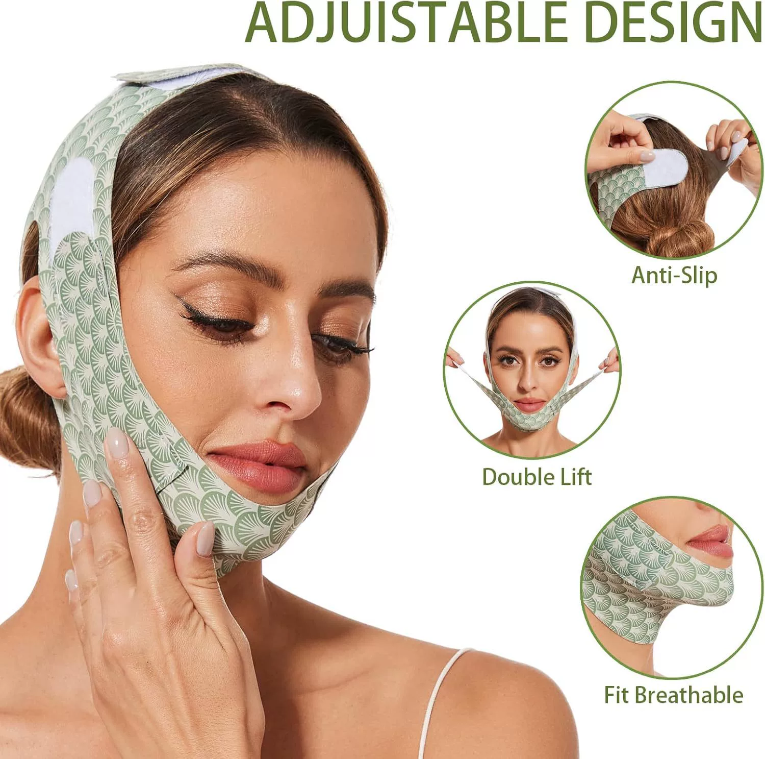 Pulls up mask for face, night elastic bandage, (Cross-border trading)
