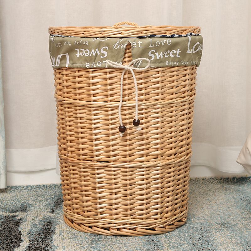 Cesta de almacenamiento de ropa sucia tejida de caña Cesta de ropa sucia Cesta de almacenamiento de ropa sucia
