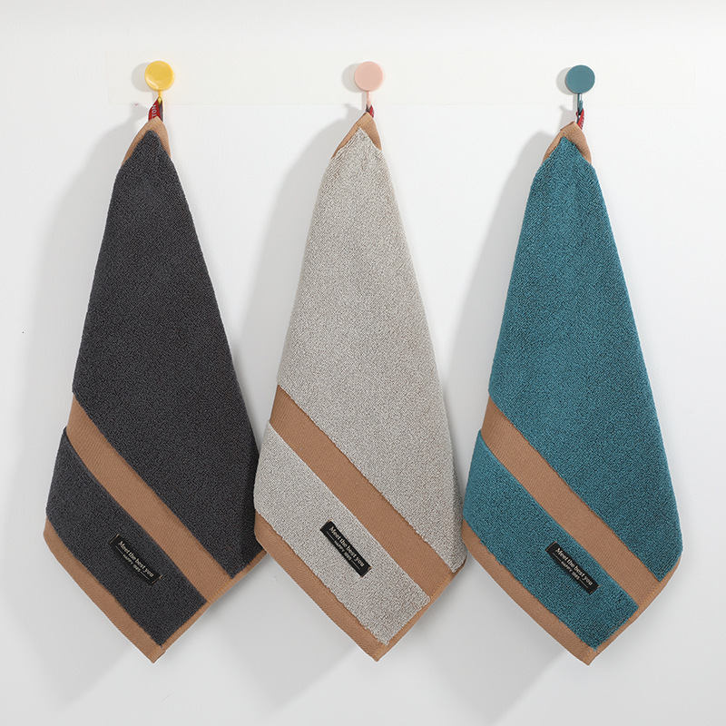 ♔ Pure Cotton Class a Square Towels Wholesale, Thickened, Soft, Absorbent, Hangable, Suitable for Home and Kindergarten Use, for Hand Wiping