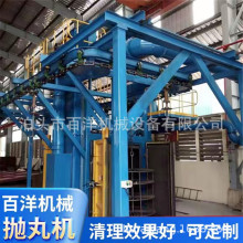 悬挂通过式抛丸机小型辊道式抛丸清理机清砂效果好