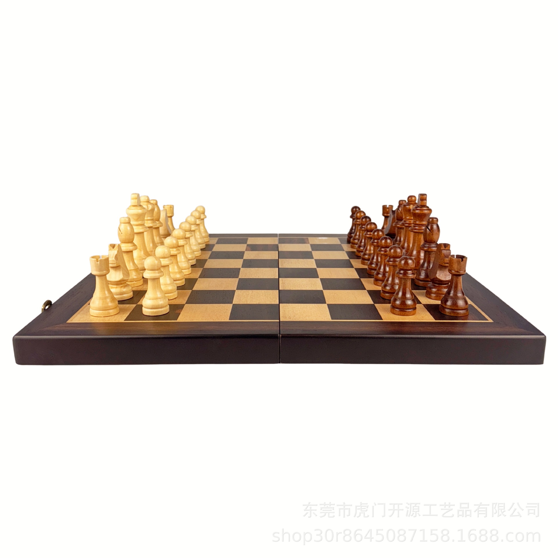 Set de ajedrez magnético de 17 pulgadas de alta gama plegable tablero de madera de alta calidad fiesta para adultos entretenimiento familiar