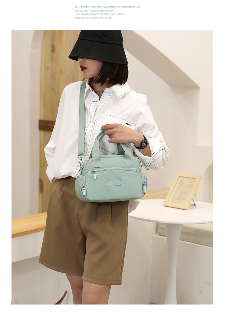 New cross-border women's bag, large-capacity waterproof crossbody bag, simple and fashionable handbag, nylon women's bag, mom bag undefined