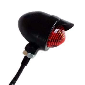 Round Small Tail Light Brake – Tail light - black-single-screw-foot