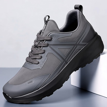 秋季户外超轻登山徒步鞋厚底生活鞋运动透气软底减震越野跑步鞋男