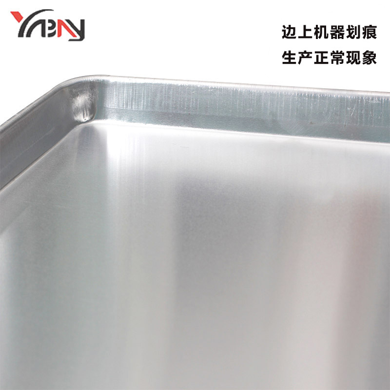 Herramientas para hornear bandeja de hornear de aluminio rectangular 60*40 bandeja de hornear de pastel de aluminio comercial bandeja de hornear horno 0,8 de espesor
