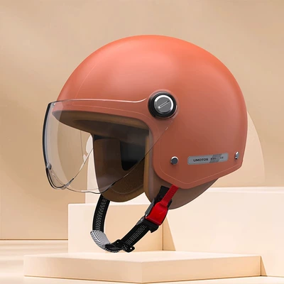 Motosiklet kaskı (dəbilqə) electric car motorcycle summer transparent - 301-new-national-standard-category-a-amber-orange-hd-short-mirror-312624cm