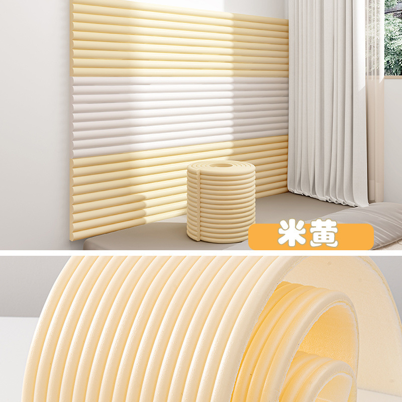 Paquete de pared acolchado anti-colisión, paquete de pared acolchado de tatami, cojín de pared lateral de la cabecera de la cama, habitación de niños, bebé sin olor