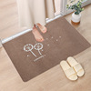 Putting in the house, water absorption, dirt -skid cushion bathroom bathroom foot pad can cut the bedroom living room carpet