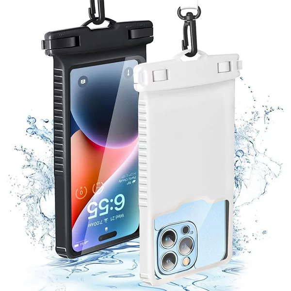 Amazon new three-dimensional mobile phone waterproof bag transparent camera mobile phone waterproof case diving waterproof mobile phone case