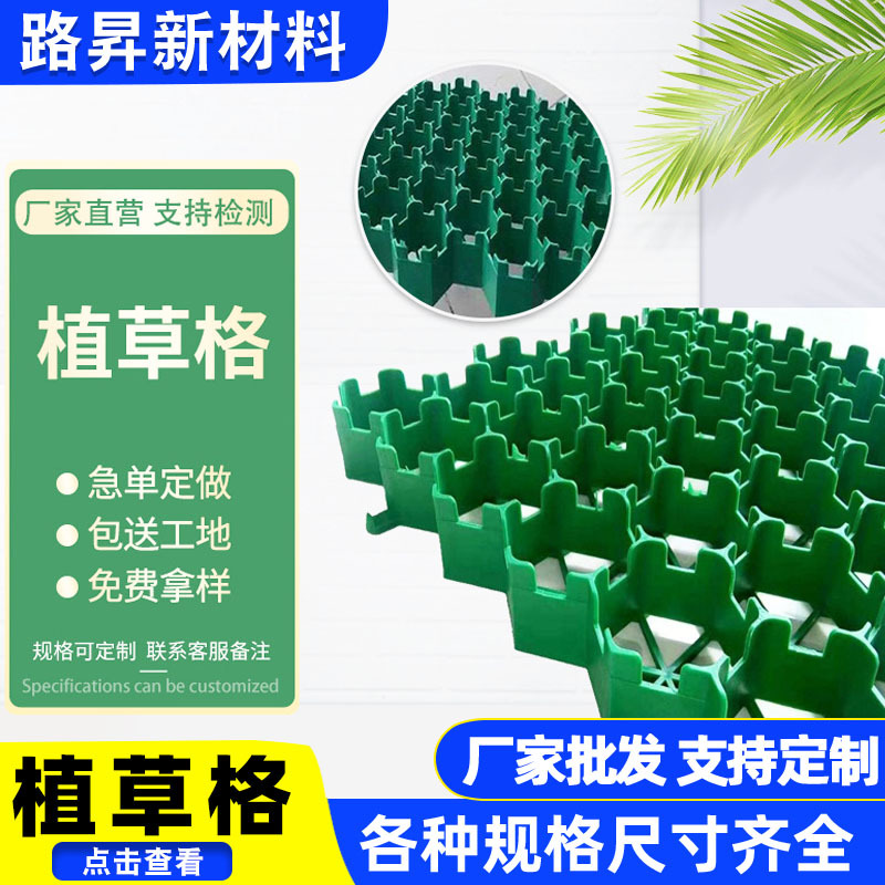 绿色hdpe植草格 园林绿化停车场塑料护坡板 消防通道适用厂家批发