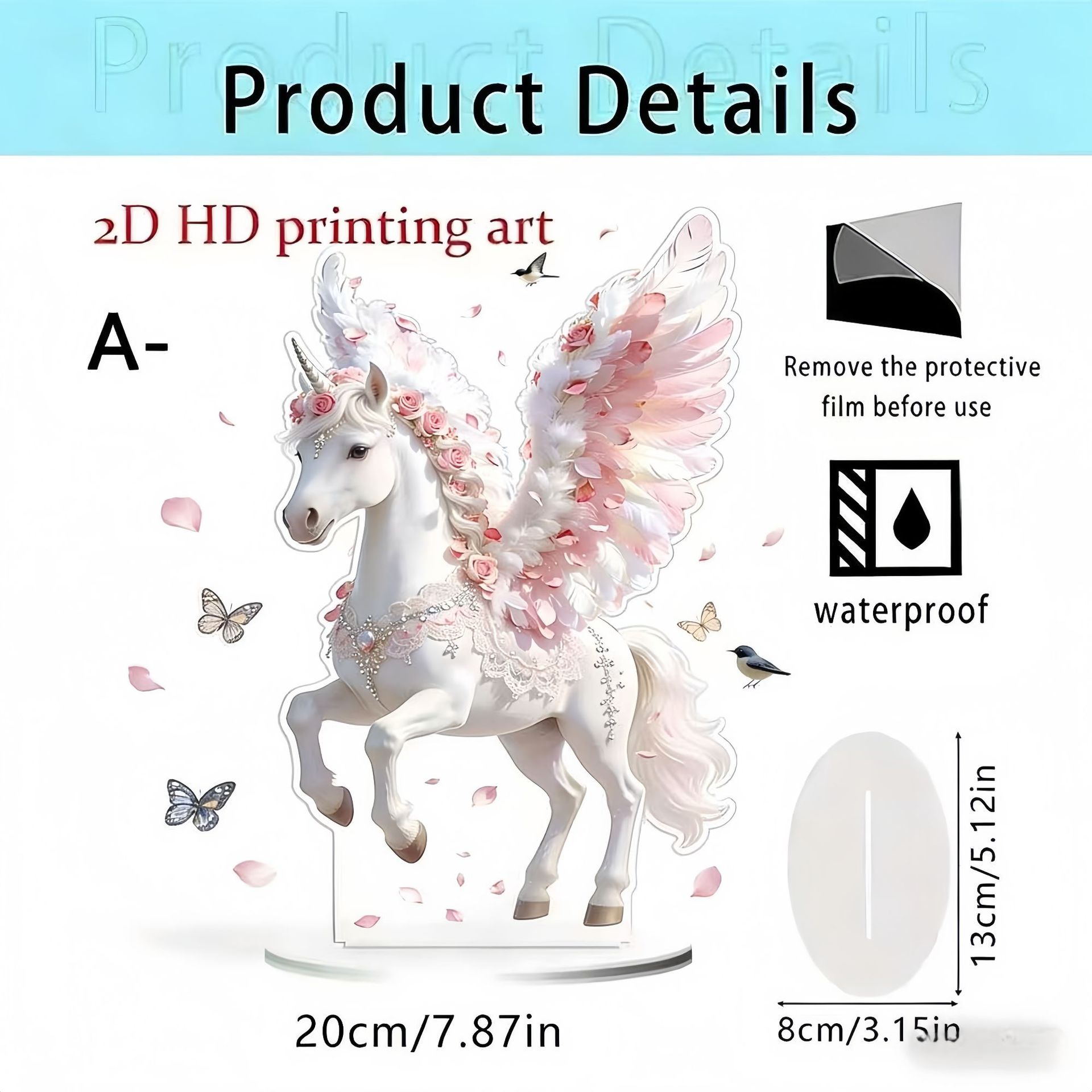 Colgante transfronterizo nuevo año del caballo 2026 acrílico 2D decoración de escritorio para el hogar decoración de la sala de estar decoración de vacaciones del dormitorio