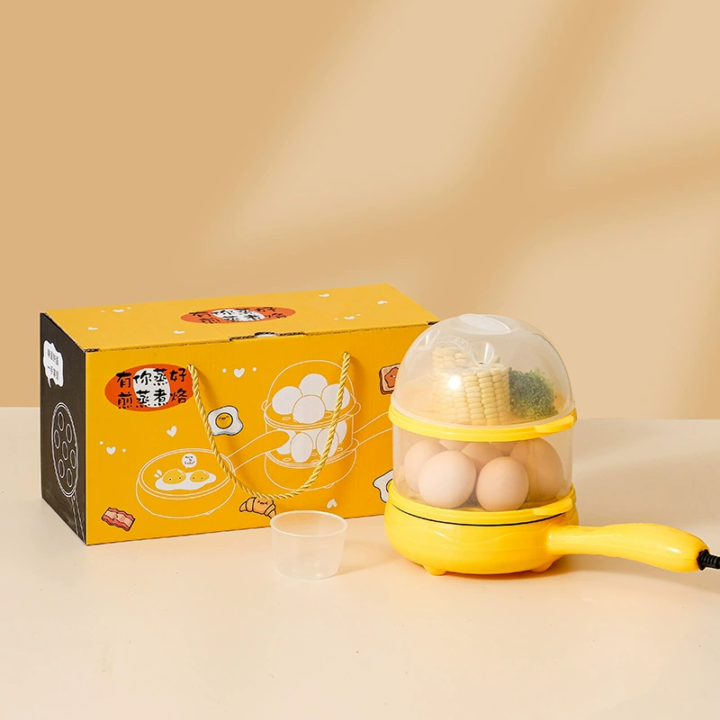 Многофункциональная пароварка для яиц, сувенирная электрическая пароварка для яиц, подарочная коробка для кастрюли, практичный подарочный набор электрической сковороды, яйцеварка