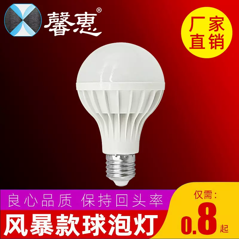 led灯泡 塑料球泡节能灯  家居照明 替换光源 厂家直销  量大优惠