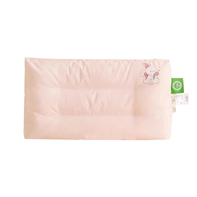 Almohada de algodón de clase A para niños mayores de 6 años, almohada Doudou para bebés, un par de almohadas pequeñas para el hogar, siesta