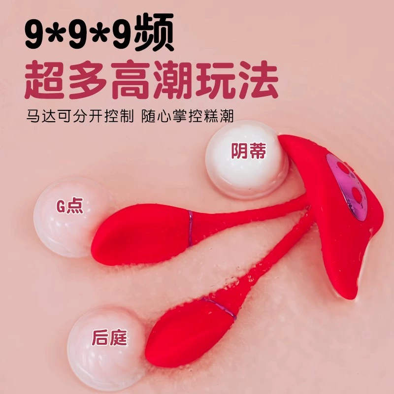 Wearable Vibrator, Fully Automatic Remote Control, Dual-Tip Discreet Design, 0.25 kg