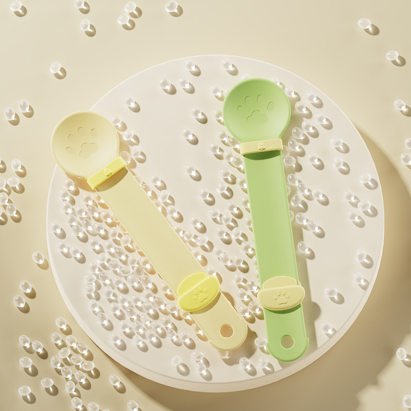 Nuevo alimentador de tiras de gato de Amazon, juego de comida para gatos, cuchara de bocadillos para gatos, exprimidor de huellas de gatos, suministros para mascotas al por mayor