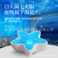 跨境海星投影灯星空灯水波纹小夜灯卧室海洋蓝光氛围灯生日礼物