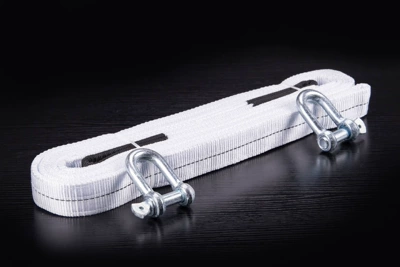 White Off-road Car U-shaped Iron: Trailer rope/net/strap - 71m-ton