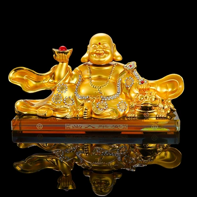 New car perfume ornaments Car ornaments - crystal-bottom-20128cm900-grams-golden-maitreya