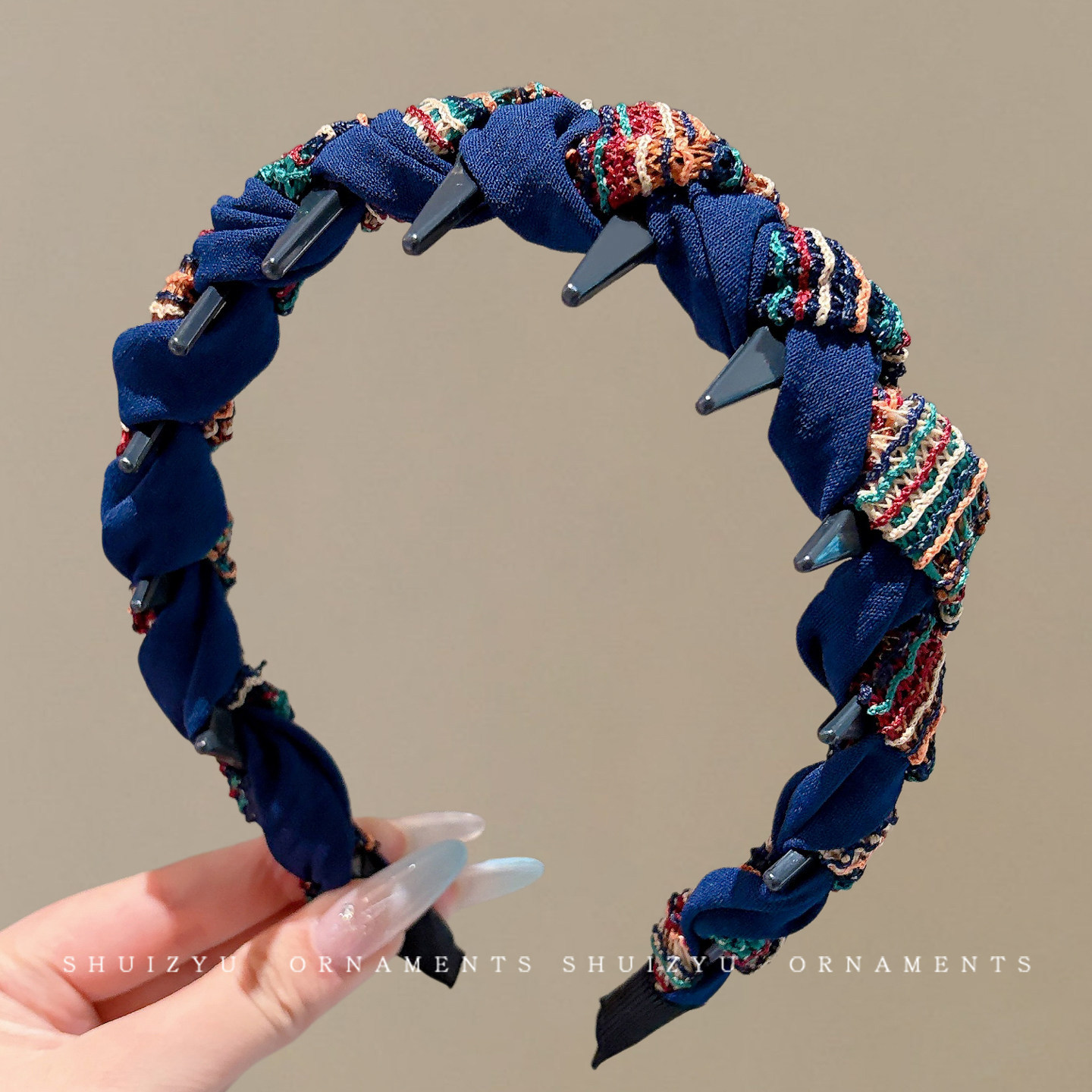 Diadema alta para mujer, nueva colección 2026, accesorio para el cabello estilo Chanel francés, elegante banda ancha para el cabello.