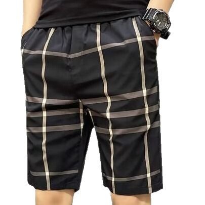 Pantaloncini da spiaggia da uomo leggeri e ad asciugatura rapida con tasche, pantaloncini sportivi casual da corsa e da bagno per l'estate e gli sport all'aria aperta._voghion.com