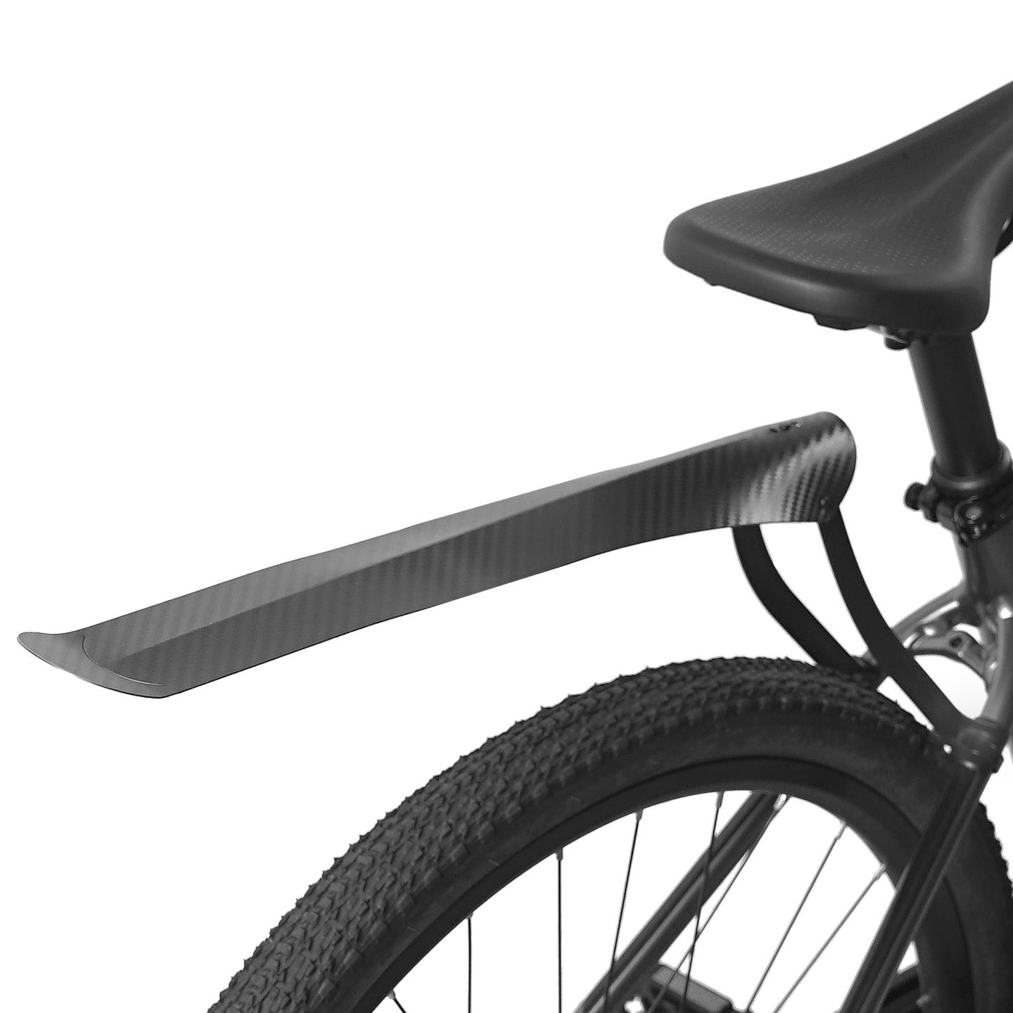 Sukou Fender Road Bicycle Front/Rear Seat Post Rain Shield Bicycle Cycling Accessories Equipment Carbon Fiber Pattern