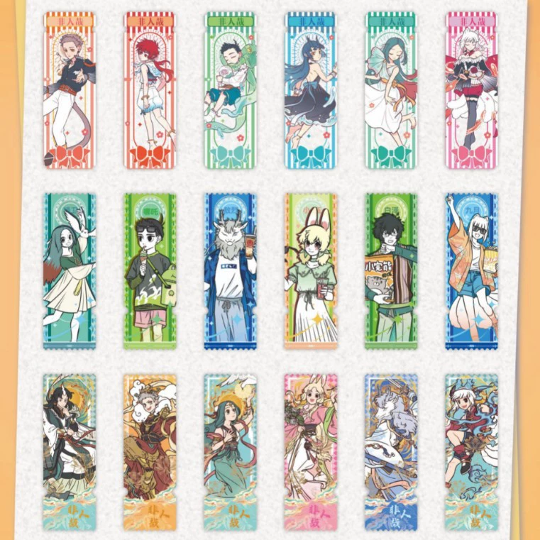Animation peripherals, colorful laser ticket stubs, blind boxes, high-looking two-dimensional millet peripherals