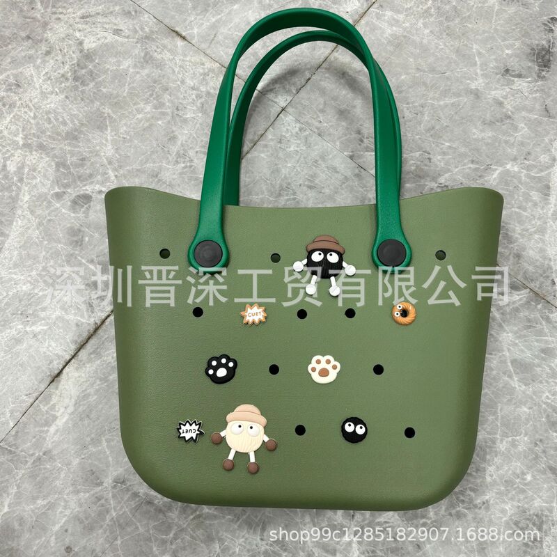 Bogg Original Large, Medium and Small Beach Bag EVA Material Hole Style Large Handbag Large Capacity Women's Shoulder Bag Bogg Original Large, Medium and Small Beach Bag EVA Material Hole Style Large Handbag Large Capacity Women's Shoulder Bag