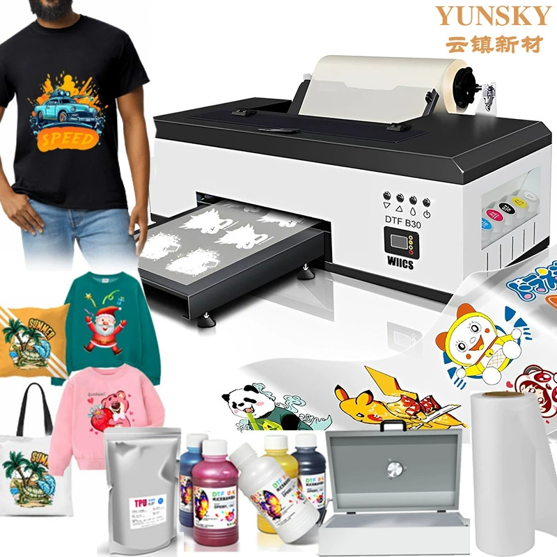 A3 Малый DTF белый чернила для горячего принтера футболка для одежды DIY печатная машина ПЭТ настольный цифровой принтер