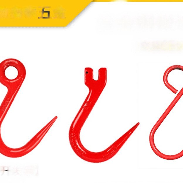 ♡国标钢管钩子吊钩羊角尖钩细钩子吊环轮挂环小型行车吊车起重2