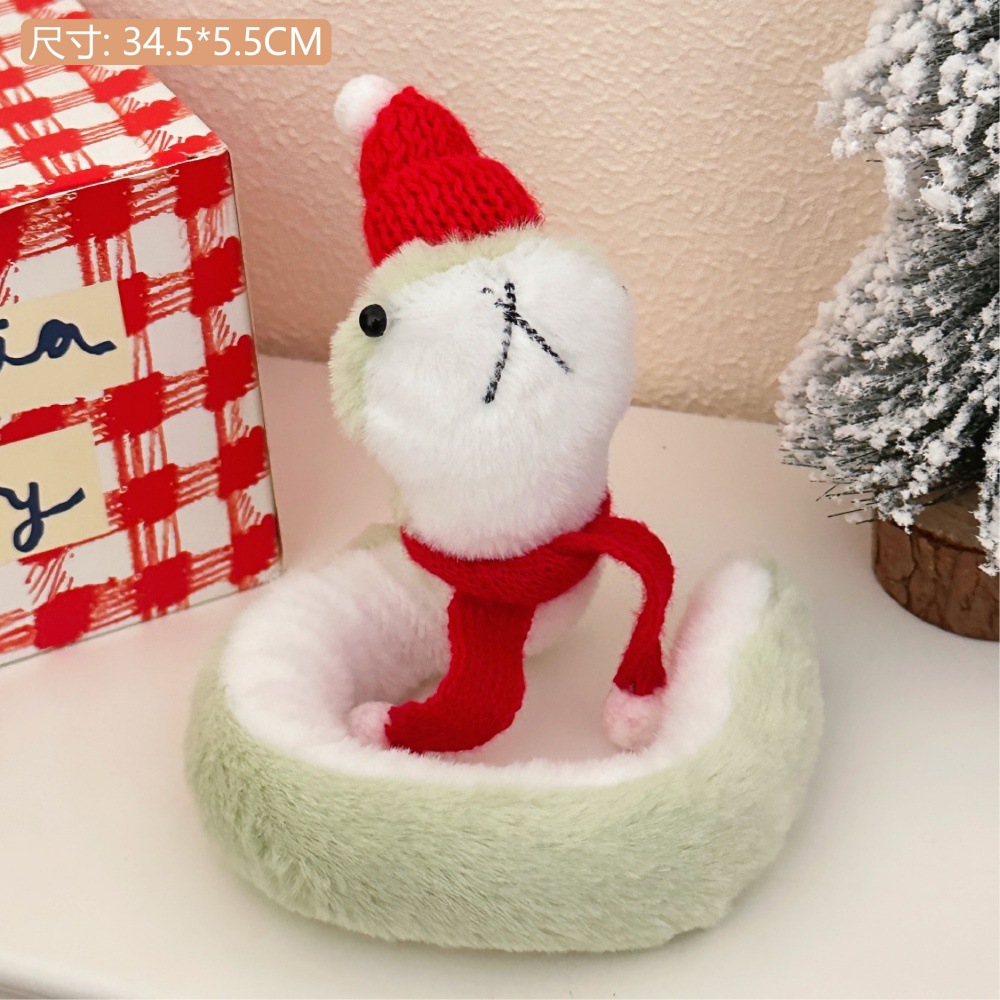 Año de la serpiente encantadora serpiente muñeca de juguete de peluche muñeca creativa extraña mascota al por mayor