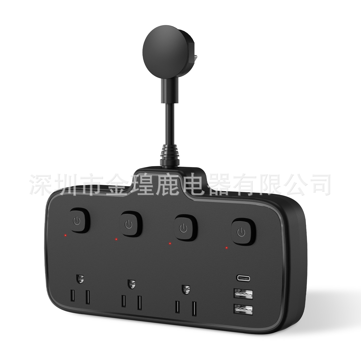 墨西哥插座USB美规插头多功能插排美国FCC认证亚马逊电源插板带线