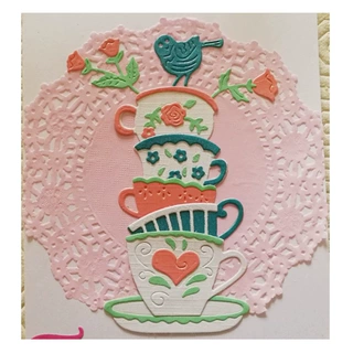 DIY杯子爱心电话碳钢刀模 DIY手工用品碳钢刀模 Scrapbook