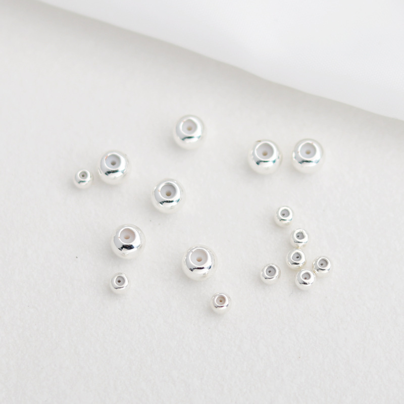 실버 가방 골드 컬러 실리콘 조정 구슬 포지셔닝 체인 조정 구슬 휠 평면 고무 플러그 구슬 DIY 보석 액세서리