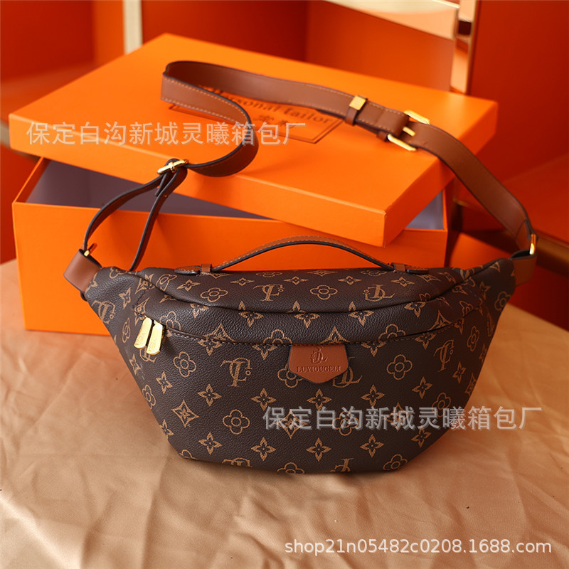 Moda retro bolso de la cintura para las mujeres estilo coreano 2023 primavera nuevo estilo coreano bolsa de pecho de gran capacidad bolsa de moda bolsa de mensajero del hombro para las mujeres