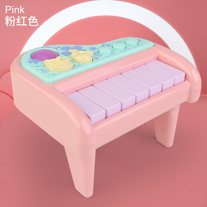 Piano infantil juguetes de enseñanza temprana iluminación historia de música bebé mini piano electrónico regalo de cumpleaños