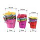 Children's Beach Toy Small Iron Bucket Playing Sand Dig Sand Tin Bucket Tool Gardening Color Paint Small Bucket