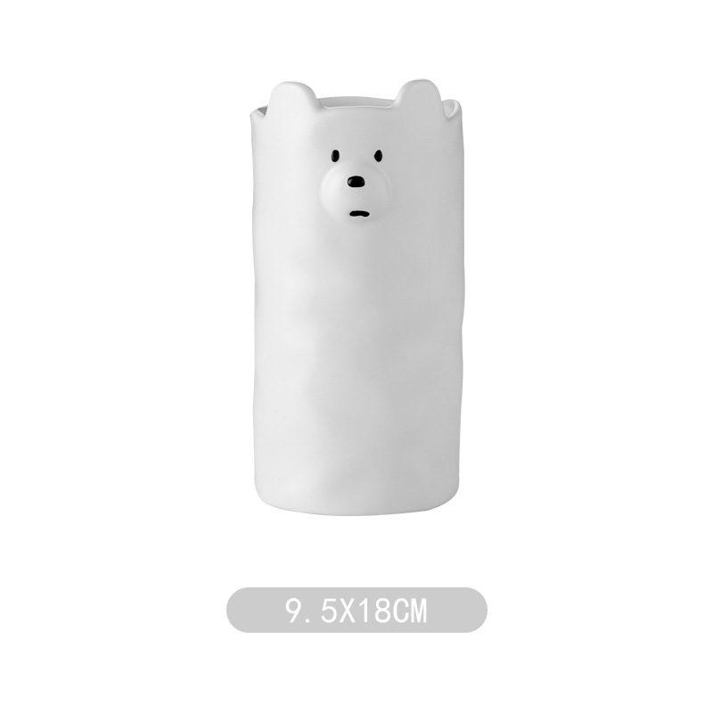 곰 꽃병
