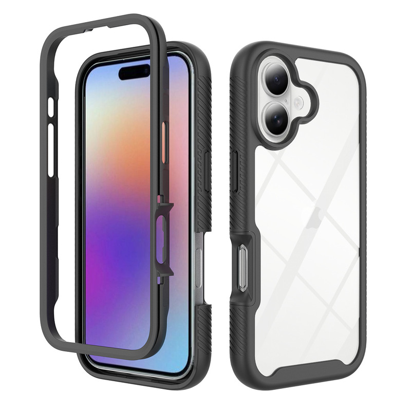 Suitable for iPhone 17 Iphone16 Iphone15 Iphone14 Solid Color Starry Sky Armor Case