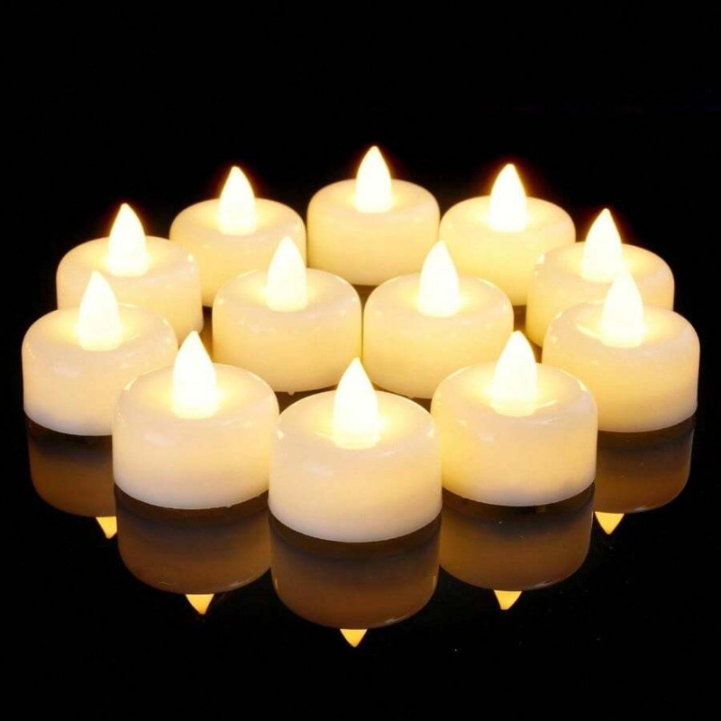 Aliexpress Foreign Trade Autum New Dropshipping Candles Holders Package Flameless Tea Candles Battery Powered