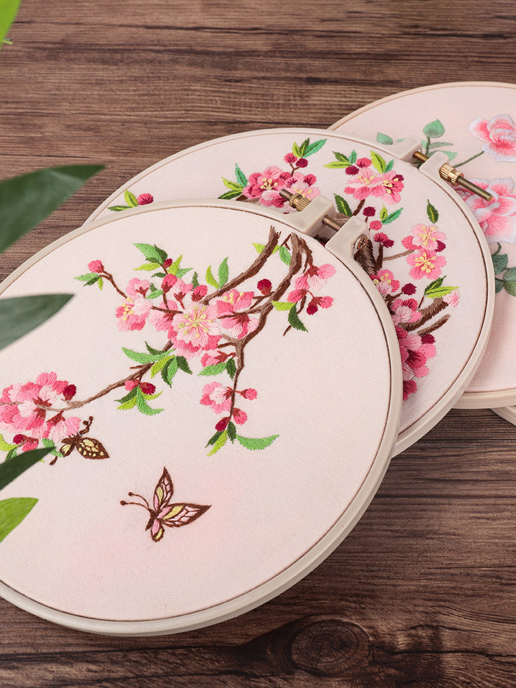 Bordado DIY hecho a mano auto-bordado regalo adulto principiante paquete de material de tela bordado de la cinta Suzhou bordado estilo antiguo Creativo