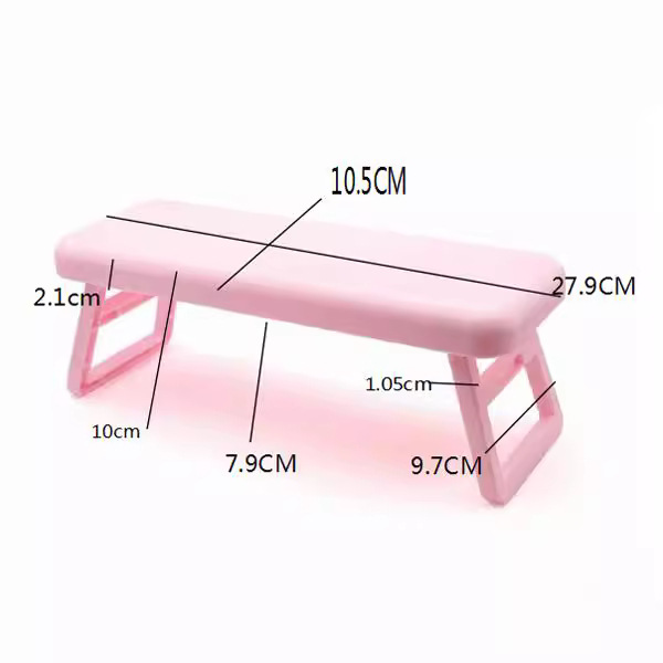 Manicura rusa almohada de mano plegable lámpara de uñas de plástico almohada de mano tienda de uñas soporte de muñeca almohada de mano especial