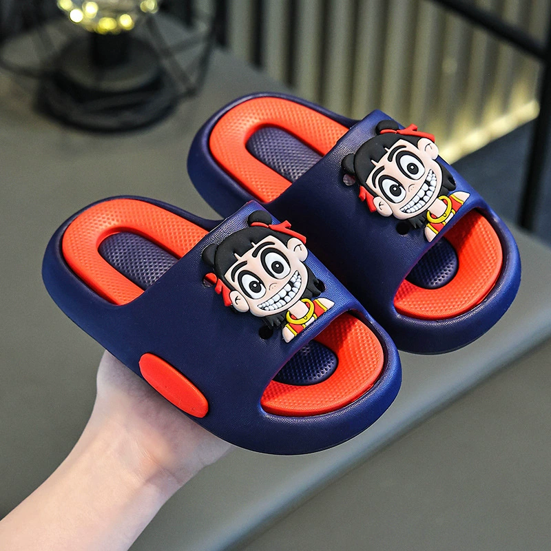 2025 новые тапки для девочек Ao Bing детский мультфильм летняя домашняя противоскользящая детская детская защита окружающей среды